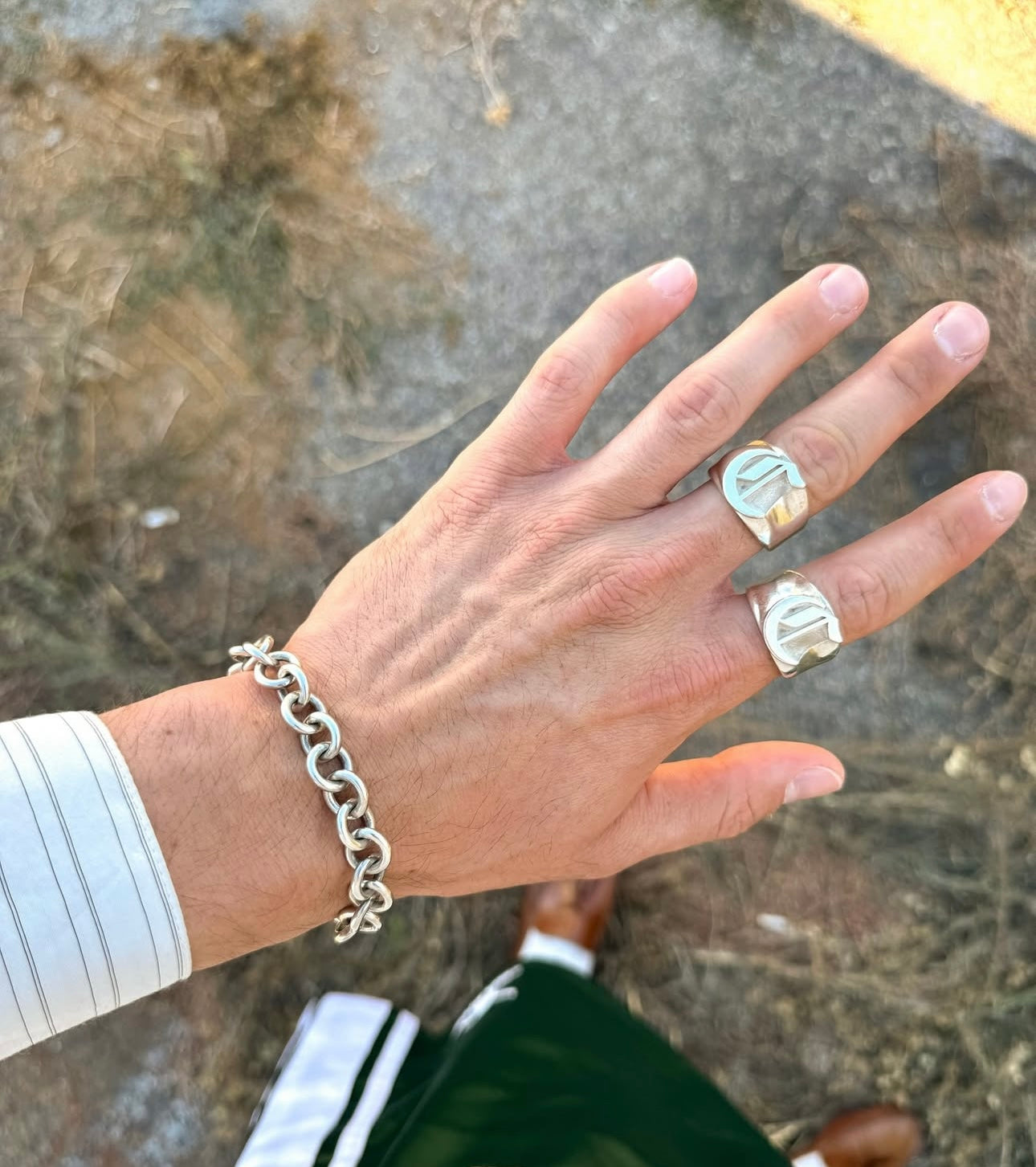 Initial Signet Ring