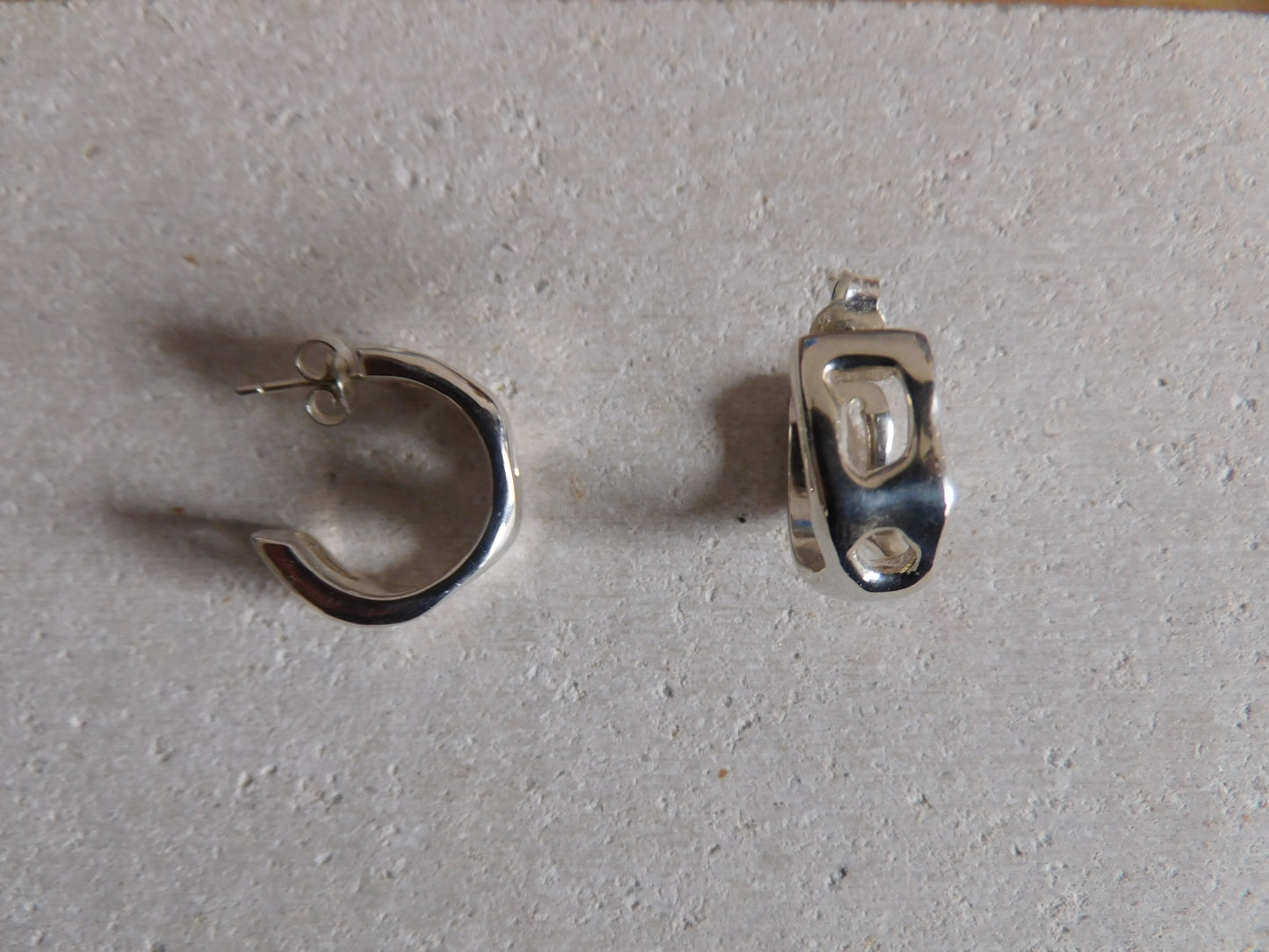 Mini Melted Chain Hoops